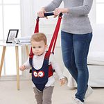 Felly Baby Walking Harness Handheld Baby Walker, Safe Stand Hand Held Toddler Leash Assistant Walking Helper, Breathable Safety Walking Harness Walking Belt for Toddler Infant, Adjustable (Blue)