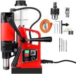 COZONY Magnetic Drill Press, 1300W 700RPM Portable Mag Drill Press, 1.57 Inch Boring Diameter, Double Track, Electric Drilling Machine With 2Pcs Drilling Bits,for Metal Surface, Industrial