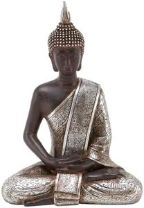 Deco 79 Thai Buddha Meditating Peace Harmony Statue, 8" H