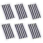 YankMooM 30Pcs Black Tire Repair Strings,100 x 6 mm Flat Tire Plug Puncture Repair Strings for Recovery Car Motorcycle Automotive Bike