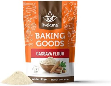 LiveKuna - Cassava Flour, Cassava Root Baking Flour, Gluten-free Flour, Alternative to All Purpose Flour, Spelt Flour, Great for Baking Vegan Bread and Casava Flour Tortillas