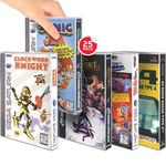 Game Box Protector for Sega CD, Saturn & Sony PS1 Longbox Games - 0.40MM Thick Bulk retail bags game cases. Retro gaming console partner for retro game system collection (pack of 25)