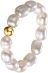 Cupimatch Women's Baroque Pearl Rin
