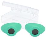 Super Sunnies Slim Flex UV Eye Protection, FDA Compliant Individual Tanning Goggles Eyeshields (Teal)