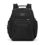 TUMI - Alpha Brief Pack - Men's and Women's Work and Travel Laptop Backpack with Padded Adjustable Strap - Fits Up to 15" Screen - Midnight Black