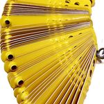 Pinnon Hatch Farms Leg Bands NOT Stamped Aluminum Chicken Pheasant Poultry Duck Leg Identification Rings (100, Yellow)