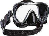 Scubapro Synergy 2 Mask with Comfort Strap - Black/Silver - Black Silicone