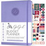 GoGirl Budget Planner – Monthly Financial Planner Organizer Budget Book. Expense Tracker Notebook Journal to Control Your Money. Undated – Start Any Time, A5 Size, Lasts 1 Year – Lavender