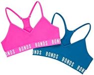 Bonds Girls’ Underwear Seamless Racer Crop - 2 Pack, Pack 17 (2 Pack), 10/12