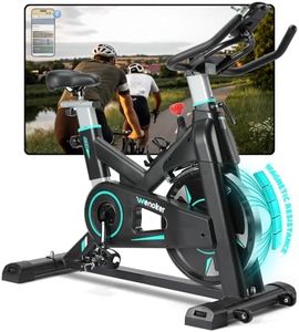 [2026 Update] WENOKER Heimtrainer – Flüsterleises Indoor Spinning Bike, Ergometer mit Magnetwiderstand, schwerem Schwungrad, LCD-Monitor, stationäres Fahrrad, Belastbar bis 160 kg