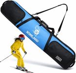 TVDARMO Padded Snowboard for Air Travel, Reinforced Double Snowboard Ski Bag with Pockets Shoulder Strap, Water-Resistant Bag Available Length in 155cm 165cm