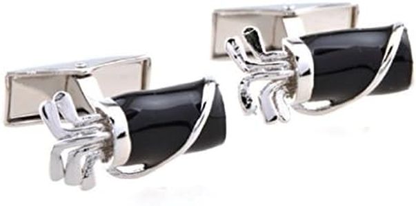 MRCUFF Golf Bag Clubs Golfer Pair Cufflinks in a Presentation Gift Box & Polishing Cloth