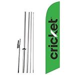 Cricket 2014 (Green) Feather Flag w