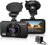 ORSKEY Dash Cam for Cars Front and Rear 1080P Full HD in Car Camera Dual Lens Dashcam for Cars 170 Wide Angle with Loop Recording and G-Sensor