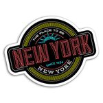 2 x 10cm New York Vinyl Stickers - America USA NYC Sticker Laptop Luggage #18109 (10cm Wide)