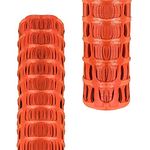 PDL - Pegdev HEAVY DUTY ORANGE PLASTIC BARRIER FENCING SAFETY MESH FENCE NETTING NET HEAVY DUTY 5.5Kg SUPER STRONG QUALITY MESH FENCE (10m)