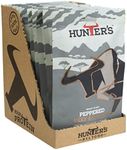 Hunters Biltong - Peppered Beef Biltong, 28g Pack of 10 High Protein, low fat, Thin Tender Slices of authentic Beef Biltong, beef Jerky, Gluten & MSG Free, Convenient Snack