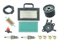 DABAZUALY 499486S Air Filter A/C Cartridge for Briggs and Stratton with 492932S Oil Filter V-Twin 18-26 HP 405577 401577 406577 Engine Lawn Mower Tractor Tune up Kit