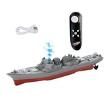 MERISHOPP®RC Boat 10km/H for Boys 7-12 Years Old Rehcargeable Simulation Warship Model Style A|Toys & Hobbies | Radio Control & Control Line | RC Model Vehicles & Kits |1 RC Boat