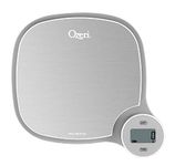 Ozeri ZK27 Kitchen Scale in Stainless Steel, with Battery-Free Kinetic Charging Technology