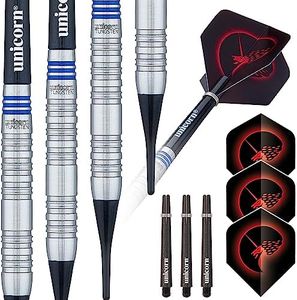 UNICORN Darts Set | Core Tungsten Barrels| Style 1| Soft Tip | 20 g