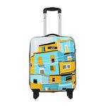 Safari Oasis 55 Cms Small Cabin Polycarbonate (Pc) Hardshell Sided 4 Wheels 360 Degree Wheeling System Luggage/Inline Trolley Bag/Suitcase- Multicolor