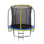 Panana 8ft / 10ft / 12ft / 14ft Outdoor Trampoline with Safety Enclosure Netting and Ladder for Kids Adults Space Hopper Exercise Fitness Indoor Gym Garden Park