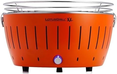 LOTUSGRILL G-OR-435- XL - Barbecue portable 4-8 personnes Orange, 43,5 x 43,5 x 29,5