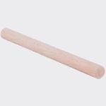 12-Inch Wooden Rolling Pin, Beech Wood Rolling Pin for Perfectly Rolled Dough, Baking Bread, Pastry, Cookies, Pizza, Pie and Fondant, Asian Style Rolling Pin by Tezzorio