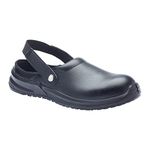 Blackrock Black Hygiene Safety Clog with Steel Toe Cap, 5 UK