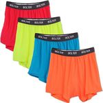 Bolter Men's 4 Pack Performance Boxers Shorts, Neons, Medium