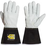 Superior 370GFKL Precision Arc Goatskin Leather TIG Welding Glove with Kevlar Lining, Work (Pack of 1 Pair) (Extra Extra Large)