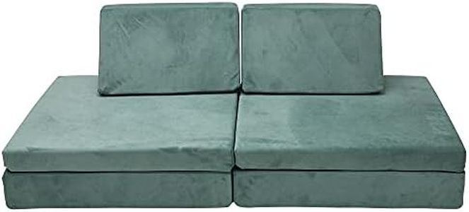 Children's Factory The Whatsit Kids Couch or 2 Chairs, Teal, CF349-072, Toddler to Teen Bedroom Furniture, Girls and Boys Playroom Sofa and Play Set