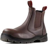 SUREWAY Men's Slip On Fire & Safety Boots Composite Toe Dark Brown 8