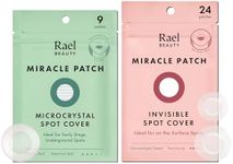 Rael Miracle Cover Bundle - Invisible Cover & Microcrystal Patches, Hydrocolloid, Skin Care, Facial Stickers (33 Count)