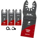 Oscillating Tool Blade Carbide, 4 pcs