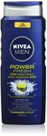 NIVEA MEN Power Fresh Body Wash | 3-in-1 Men Shower Gel (Body, Face & Hair), 500mL