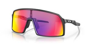 Oakley Men Uv Protected Rectangle Sunglasses, Red Lens, Black Frame, Size_37