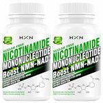 HXN NMN Supplements 500mg, Nicotinamide Mononucleotide With Vitamin C, B3, Resveratrol, Quercetin Help NAD Metabolism Booster, Energy & Skin Good Health Supplement-120 Tablets (No Capsules Pack1)