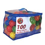 OsoFun 100Pcs Multicolor Soft Plastic Kids Play Balls Phthalate Free BPA Free Crush Proof