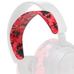 WC HeadbandZ Arctis Nova - Upgraded Silicone Headband for Arctis Nova Headsets by Wicked Cushions - Enhanced Flexibility, Comfort, and Style with Matching Earpad Designs| Red Camo