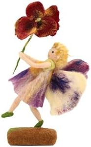 Wizardi Beginner Needle Felting Kit for Adults - Pansy Fairy. Fantasy Felting Kit 12cm Tall. Felting Tools. Wool Felting Supplies. Felt Crafts. Wool Felt. The Makerss