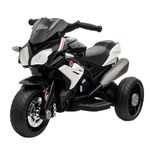 HOMCOM Kids 6V Electric Ride On Motorcycle Electric Motorbike w/Lights Music Horn 3 Wheel Outdoor Play Toy for 3-5 Years Black