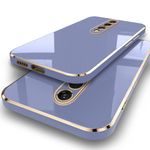 TheGiftKart Luxurious Golden-Plated Back Cover Case for OnePlus 7 Pro | Raised Lips for Camera & Screen Protection | Shockproof Design | Stylish Back Cover Case for OnePlus 7 Pro (TPU, Greyish Blue)