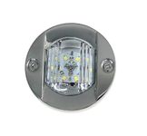 Pactrade Marine Boat Transom LED Stern Light Stainless Steel Splash Proof Flush Mount