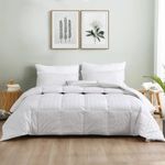 Dreamhood Lightweight Goose Feather Down Comforter King Size, White Down Duvet Insert King Bedding Comforter, 100% Cotton Shell 106 X 90 Inches