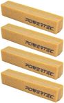 POWERTEC 71002-P4 Abrasive Cleaning Stick for Sanding Belts & Discs 8-1/2" 4PK | Natural Rubber Eraser - Woodworking Shop Tools for Sanding Perfection