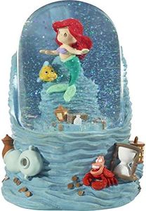 Precious Moments 201114 Disney Showcase The Little Mermaid Sea Treasures Ariel Resin/Glass Musical Snow Globe Waterball, One Size, Multicolored