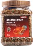 yizeril Goldfish Food Pellets Dedicated - Color Enhancing Gain Weight Promote Absorption Three Effect Syncretism Natural Ingredients Antarctic Krill Spirulin Clear Water Formula Gold Fish Food (13oz)