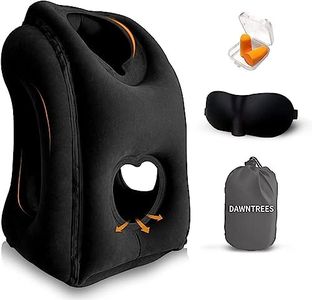 DAWNTREES Inflatable Travel Pillow for Airplane, Neck Air Pillow for Sleeping to Avoid Neck and Shoulder Pain, Comfortably Support Head, Used for Airplane, Car, Bus and Office…